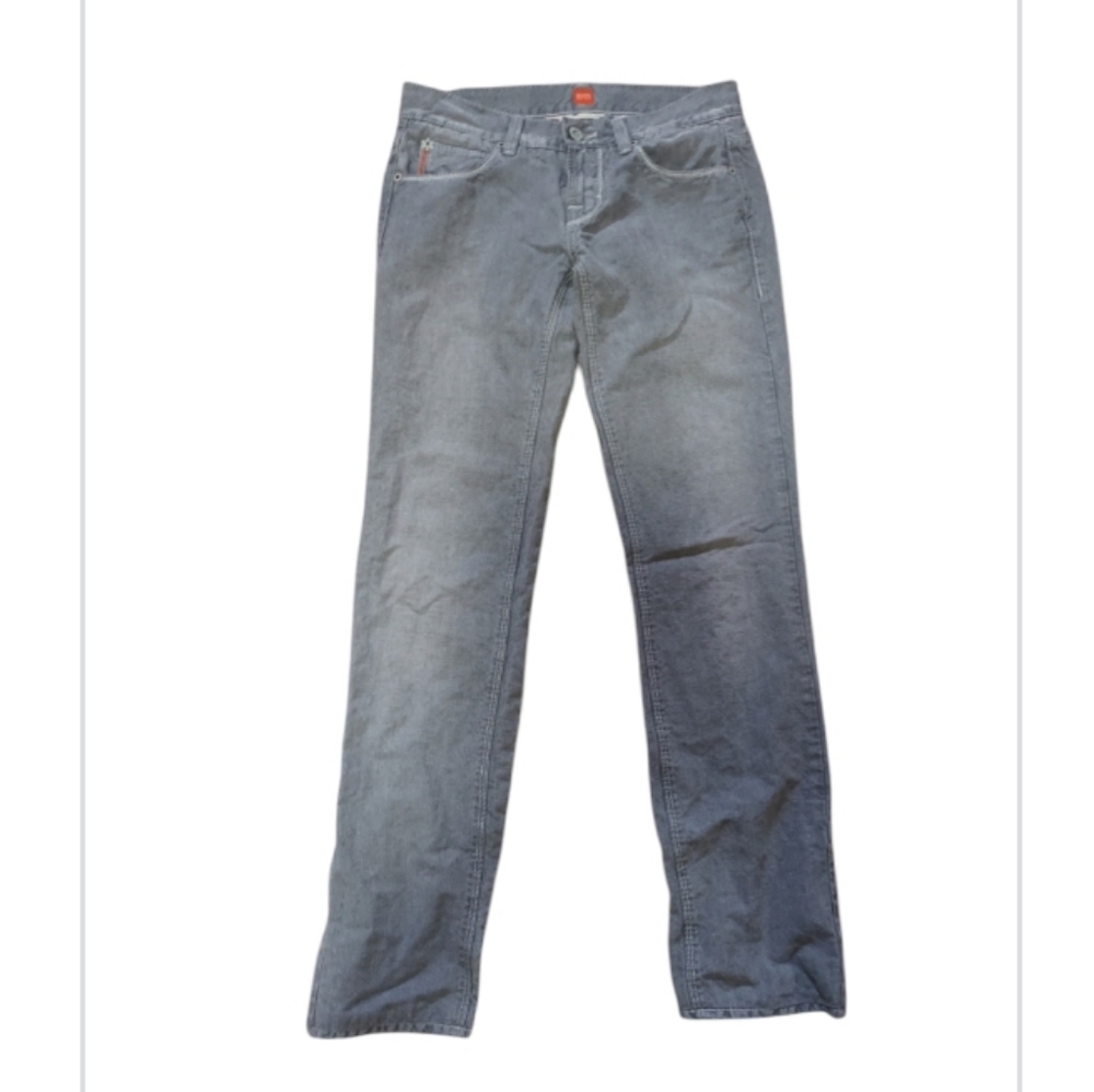 Size 27 US Hugo Boss Gray Light Wait linen cotton jeans